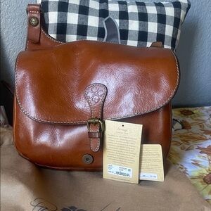 Patricia Nash Cognac Leather Satchel